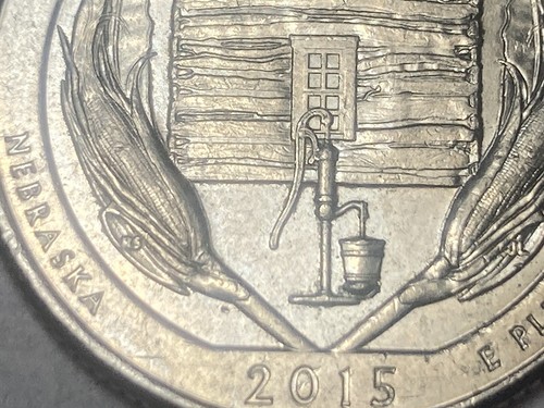 2015 P Homestead Quarter - Reverse " Leaky Bucket " Die Break Error - Picture 7 of 10