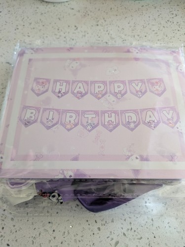 Kuromi BD Party Supplies: cakecupcake toppers, balloons, HBD banner US seller - Picture 6 of 7