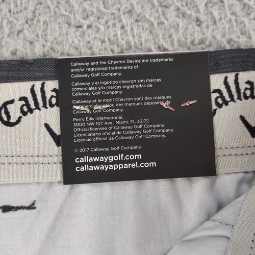 Callaway Pants Mens 32x32 Gray Golf Sun Protection Stretch Waistband Chino NEW - Picture 9 of 23