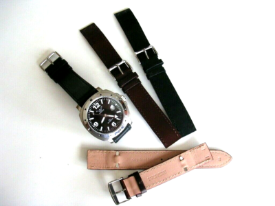 22mm Extra Long Black Bomber Plot Mltary watch band strap W SUSSE