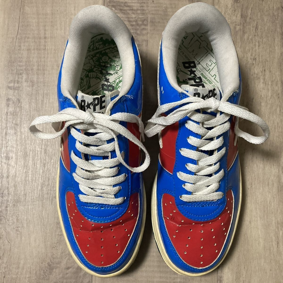 2005 Marvel Comics patent leather BAPE STA sneakers NIGO A Bathing