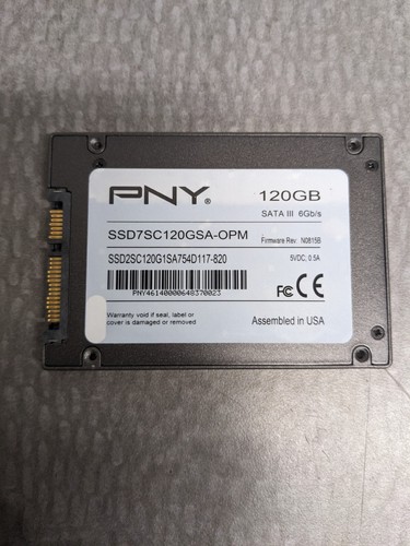 ** Lot of 4 Solid State Drives 120GB SATA SSD 2.5" Kingston Intel PNY HyperX - Picture 3 of 5