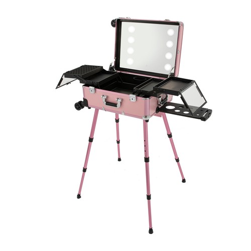 Astuccio da viaggio cosmetico professionale vanità organizer trucco arrotolabile treno astuccio scatola - Foto 10 di 17