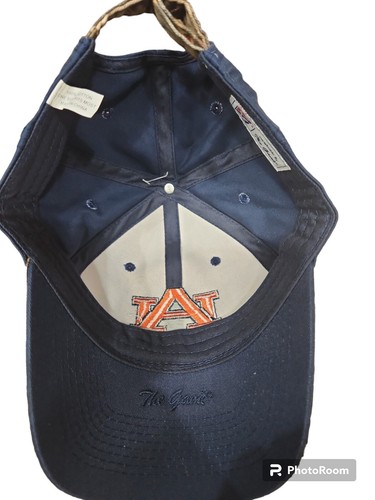 Auburn Cap Camo AU LOGO Org/ Navy Outline-NAVY Back- Camo Closure & Buckle-NEW! - Picture 3 of 3