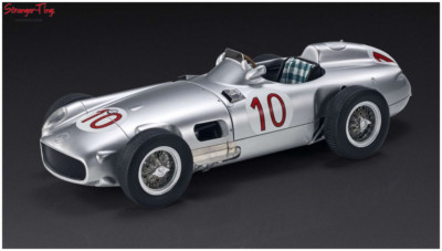 GP Replicas Mercedes W196 Open Wheel 1955 Belgian Grand Prix #10 M.Fangio 1:18