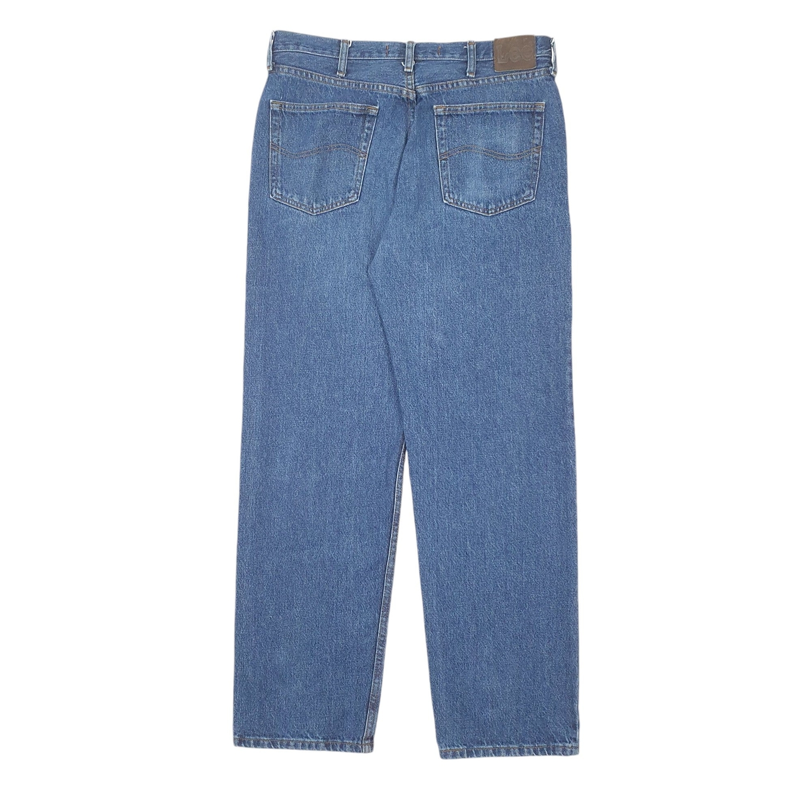 LEE Relaxed Jeans Loose Fit Blue Denim Trousers Mens W34 L32 image 3