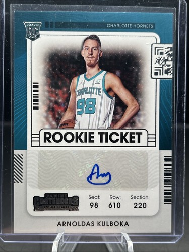 21/22 Panini Contenders - ARNOLDAS KULBOKA ROOKIE TICKET AUTO #154 - Bild 2 von 3