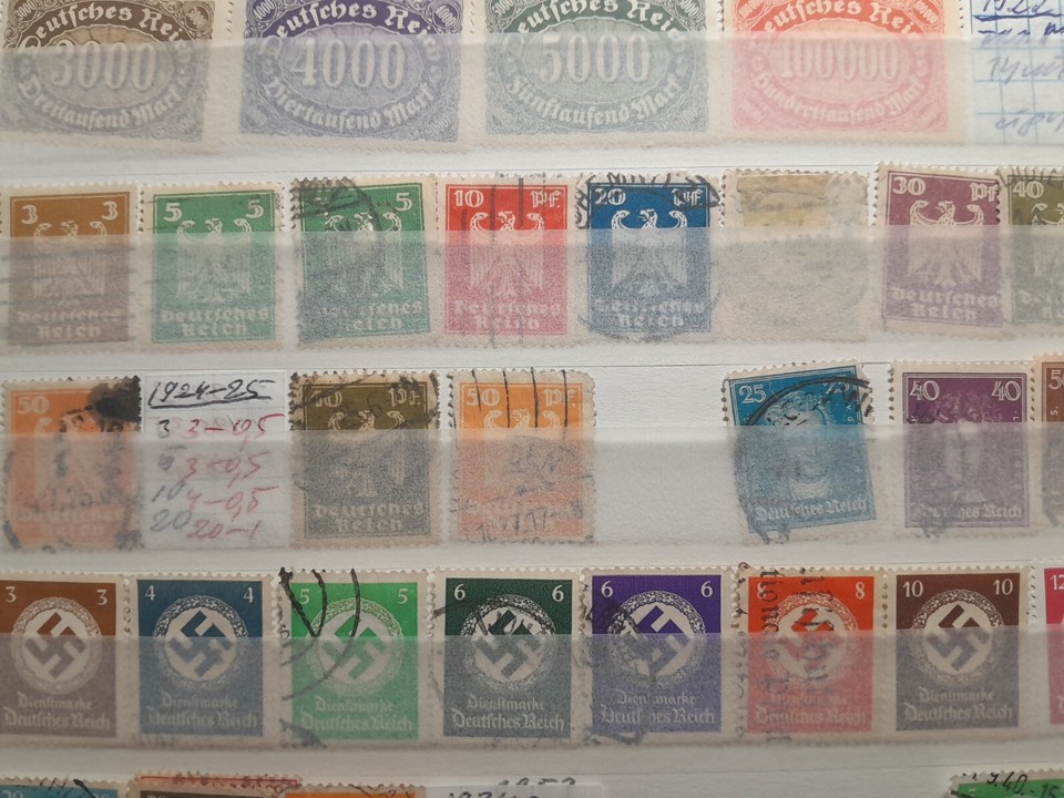 Stamps In Germany Collectible postage stamps of Germany, Third Reich, lot 391 stamps ...