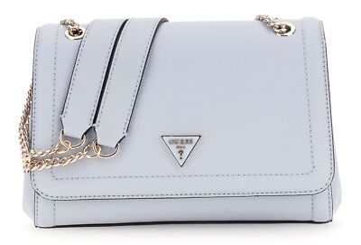 GUESS Noelle II Convertible Xbody Flap Bag Schultertasche Misty Blue hellblau