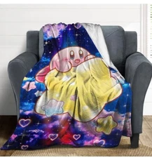 Ultra Soft Anime Throw Blanket 40" x 50" (Kirby, Kirby's Avalanche)