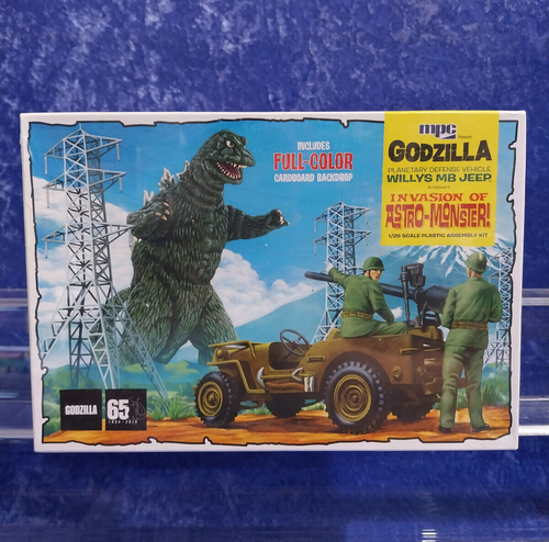 MPC 1/25 Model Kit MPC882-12 Godzilla Willy's MB Jeep Factory Sealed - 第 1/6 張圖片