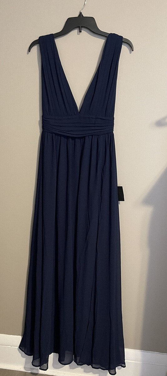 fitted lace wedding dress Lulus Heavenly Hues Navy Blue Maxi Dress Size XS – Ernest Grace