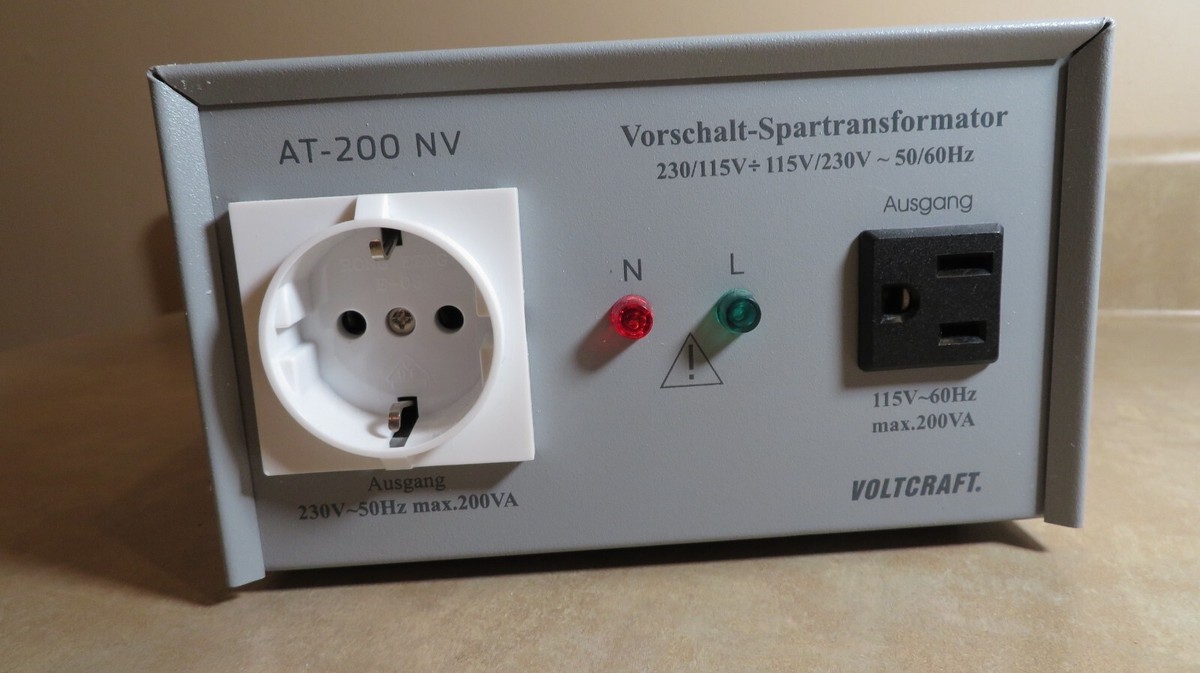 変圧器 VOLTCRAFT AT-200NV VOLTCRAFT AT -200 NV Transformer- Vorschalt-Transformator