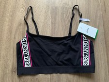 Image of DKNY SCOOP Bralette Bra Size L Ultra Fine Fabric Comfort BNWT RRP$21 Black mix