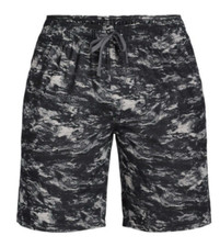 Athletic Works Men's Active Mesh Shorts,9" Inseam, 3XL, Blk Silver, NWT,FREESHIP