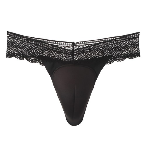 US Men Sissy Sheer Lace Low Rise Briefs Bulge Pouch Panties G-String Underwear - Picture 35 of 65