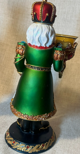 Costco Kirkland CHRISTMAS NUTCRACKER CANDLE HOLDER 2 SET-Glitter Centerpiece - Picture 19 of 21