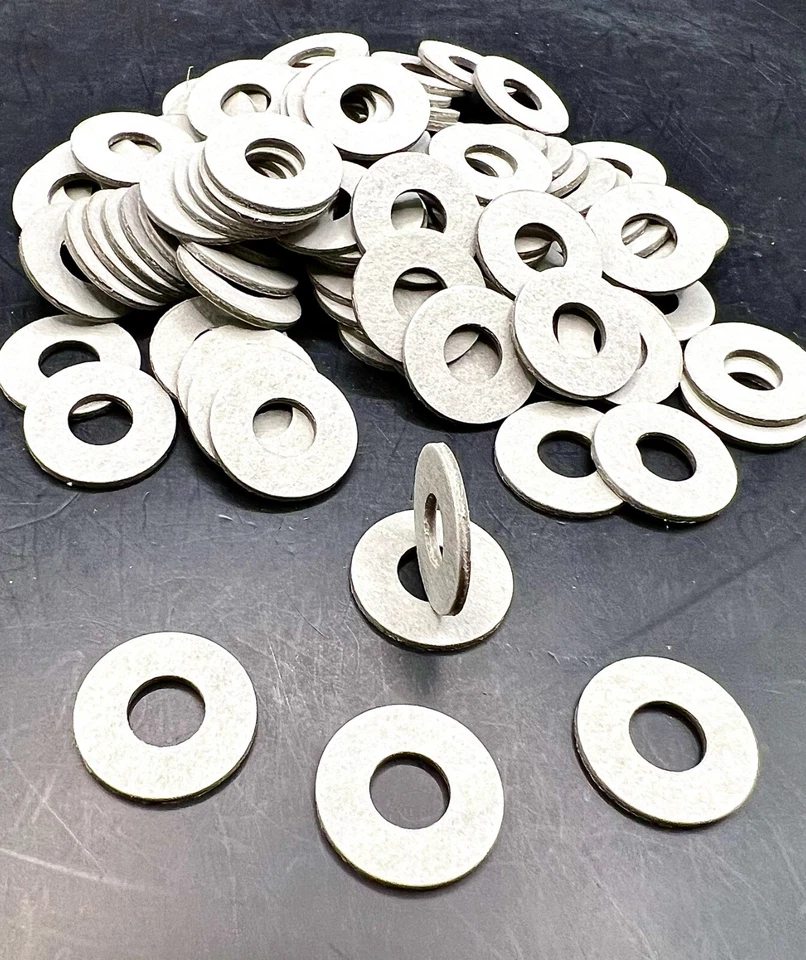 100 arandelas de núcleo de bobina de fibra gris para máquina de tatuaje, piezas de aglutinante, piezas de alambre EE. UU. Foto 3 de 3