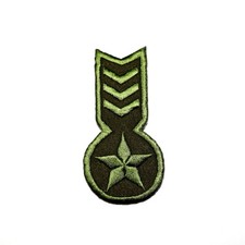 Army Star Rank patch Military Uniform Arm Emblem for DIY Iron on Clothes Jacket