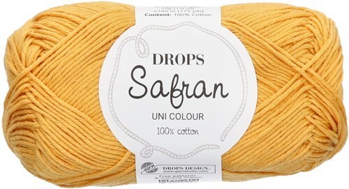 Drops Safran 100% Baumwollgarn 50g, gekämmte Baumwolle, Farbe sunshine 11 - Bild 1 von 3