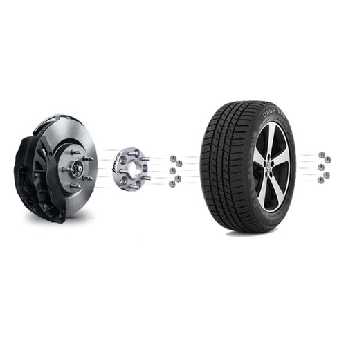 4PCS 4 Stud 25mm 4x114.3 12x1.5 Hubcentric Wheel Spacers Adapters Aluminum Duty - Picture 5 of 12