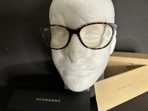Burberry BE2172 3002 Dark Havana Cat Eye Women's Eyeglasses Case Box Italy - Picture 2 of 9