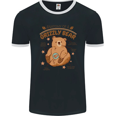 Körperbau Eines Grizzlybär Herren Ringer Maglietta Fotl