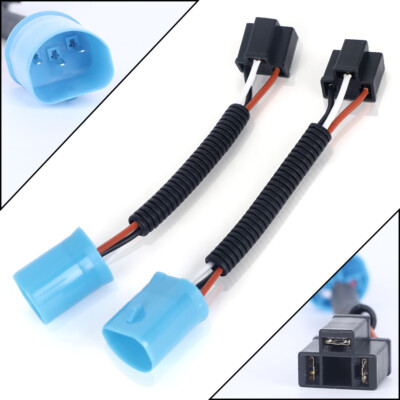 9007 Male to H4 Female Extension Conversion Adapter Wire Harness For H2 LED Lamp