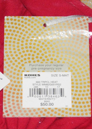 Pink SMALL Maternity Dress NEW A Glow Knot Front Full Length Maxi Gown 4 6 Kohls - Picture 11 of 12