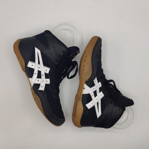 Asics Matflex 7 youth 1 Black White Wrestling Shoes 1084A011 001 - Picture 3 of 12