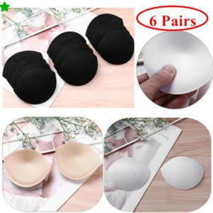 6 Pairs Bra Cups Pads Insert for Sports Yoga Bra Waistcoat Bikini Tops Swimsuit