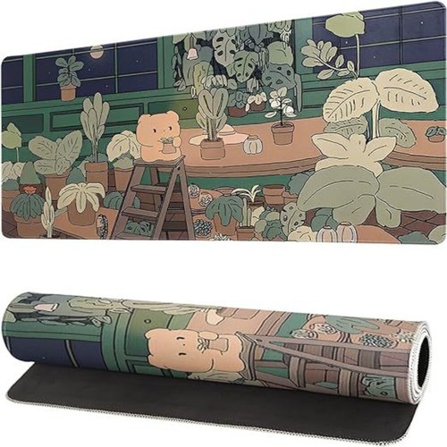 Kawaii Desk Mat Green Desk Pad Home Office Accessories Keyboard Mat - Bild 6 von 15