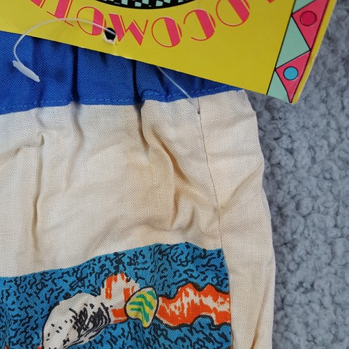 Vintage 80s Cosmic Surf Space Comic Alien Boys Size 5 Swimming Trunks Shorts - Picture 6 of 9