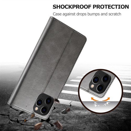 Magnetic Leather Case For iPhone 16 15 14 13 12 11 Pro Max 16E Wallet Flip Cover - Picture 34 of 50