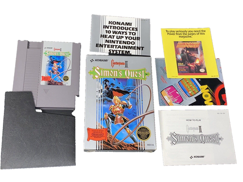 Castlevania II 2 Simon's Quest Nintendo NES CIB 100% Complete with all Inserts