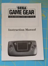 Game Gear Sega Handheld Video Game System Instruction Manual Only