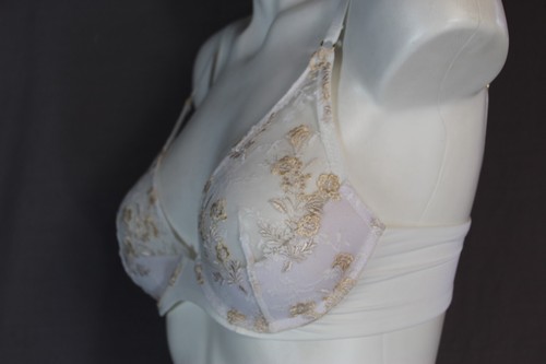 NATORI 726234 Underwire Unlined Sheer Plunge Push-up Bra  Size 32C - Picture 4 of 7