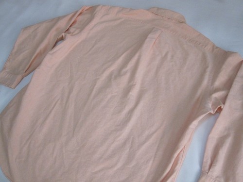 Vintage Ralph Lauren Big Shirt / The Big Oxford Polo Shirt (Peach | Large) - Picture 15 of 24