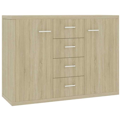 High Gloss Sideboard Filing Cabinet Storage Modern Cupboard With Drawers Doors - Picture 8 of 20