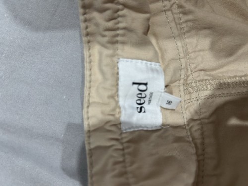 Seed womens pants size 16 tapered ankle Tie waist has pockets - Picture 3 of 4