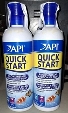 API QUICK START 2 BOTTLES 16OZ,fish Tanks Aquarium,(fishbx)