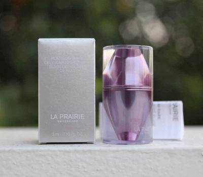 Authentique élixir de nuit cellulaire rare La Prairie Platinum 0,1 fl. oz - Photo 1/3