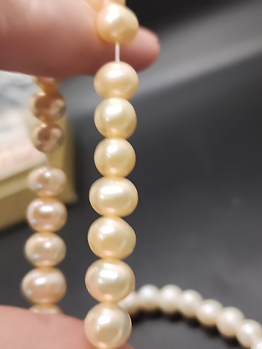 Freshwater Pearl Stretch Bracelet & Stud Rhodium Plated .925 Earrings Set of 3 - Picture 8 of 17