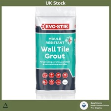 Evo Stik Fast-Setting Mould Resistant Tile Grout, 500g for Kitchens & Bathrooms