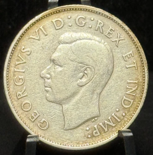 1939 Canada Fifty Cents 50C Silver Coin