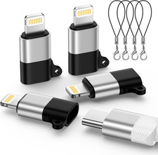 USB C Female to Lightning Male Adapter 4 Pack, Apple MFi Certified, Compatibl...