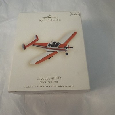HALLMARK KEEPSAKE ERCOUPE 415-D SKY'S THE LIMIT AIRPLANE CHRISTMAS ORNAMENT