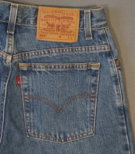 VG13458 **LEVI'S** 550 TAPERED LEG RELAXED FIT JEANS YOUTH sz9 S (msr 27"x29") - Picture 6 of 6