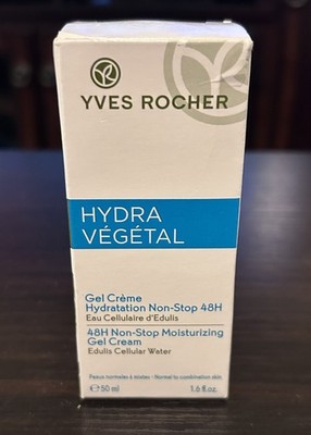 Yves Rocher Hydra Vegetal 48H Moisturizing Gel Cream 1.6 oz 50ml New Sealed NIB