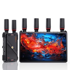 Wireless HDMI Video Transmitter and Receiver: 1 to 5 RX with 7" Black